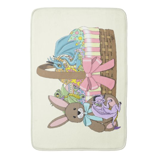 Paasmand Draken Eieren Badmat (Voorkant Verticaal)