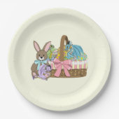 Paasmand Draken Eieren Papieren Bordje (Voorkant)