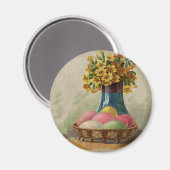 Paasmand Eieren Bloemen Antiek Magneet (Voorkant / Achterkant)