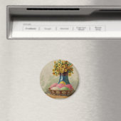 Paasmand Eieren Bloemen Antiek Magneet (Insitu (Vaatwasser))