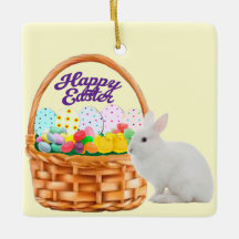 Paasmand en Bunny Ornament
