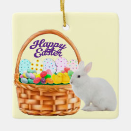 Paasmand en Bunny Ornament