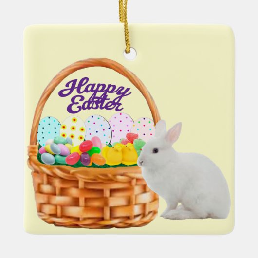 Paasmand en Bunny Ornament (Voorkant)