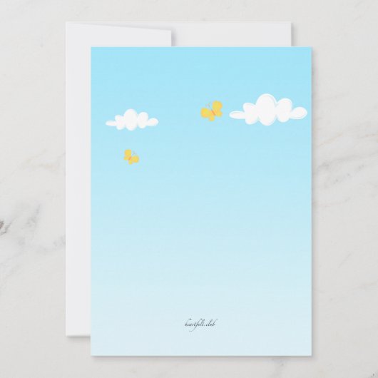 Paasmand Foto Verjaardag Uitnodiging (Achterkant)