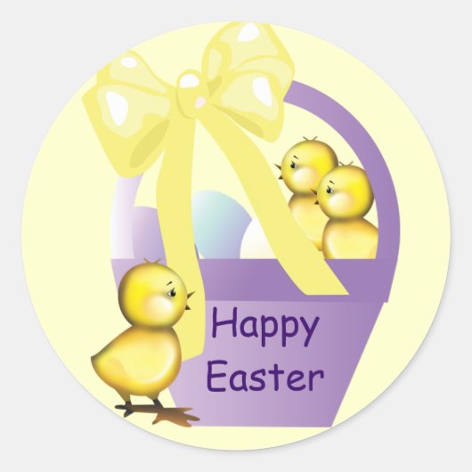 Paasmand kuikens kleine Sticker (Voorkant)