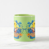 Paasmand Lente Tijd Bloemen Eieren Chick Gift Mok (Midden)