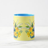 Paasmand Lente Tijd Eieren Chick Daffodils Mok (Midden)