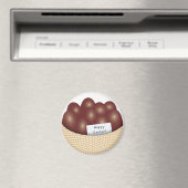Paasmand met Chocolade Eieren Magneet (Insitu (Vaatwasser))