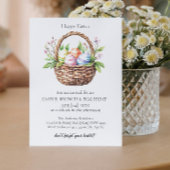 Paasmand met ei en eierjacht Uitnodiging