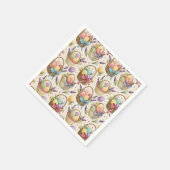Paasmand met lavendel Paaseieren Servet (Hoek)