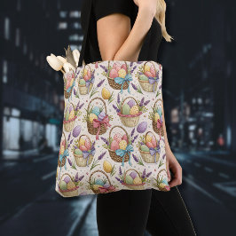 Paasmand met lavendel Paaseieren Tote Bag