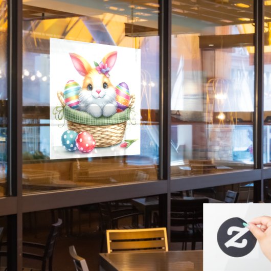 Paasmand Raamsluiting Raamsticker (Restaurant Raam)