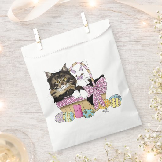 Paasmand Tabby Kitten Bedankzakje (Geknipt)