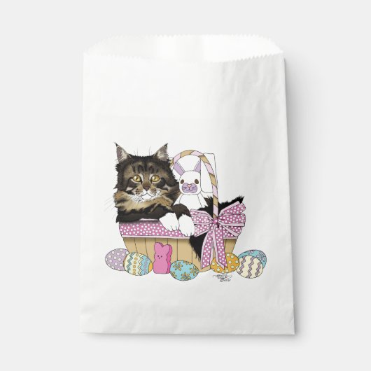 Paasmand Tabby Kitten Bedankzakje (Voorkant)