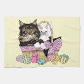 Paasmand Tabby Kitten Theedoek (Horizontaal)