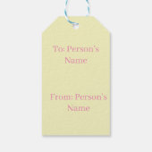 Paasmand TabbyKitten Cadeaulabel (Achterkant)