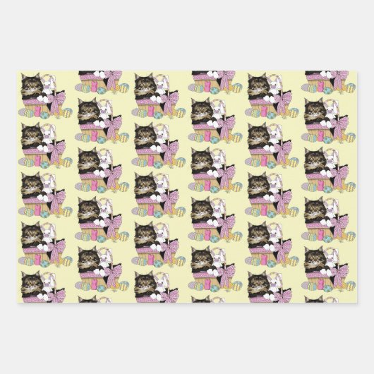 Paasmand TabbyKitten Inpakpapier Vel (Voorkant 2)