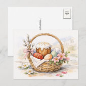 Paasmand Watercolor Kaart (Voorkant / Achterkant)