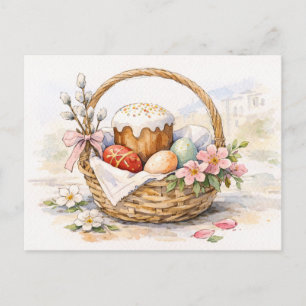 Paasmand Watercolor Kaart