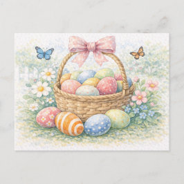 Paasmand Watercoloransichtkaart Feestdagenkaart