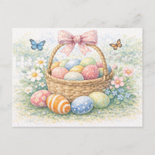Paasmand Watercoloransichtkaart Feestdagenkaart
