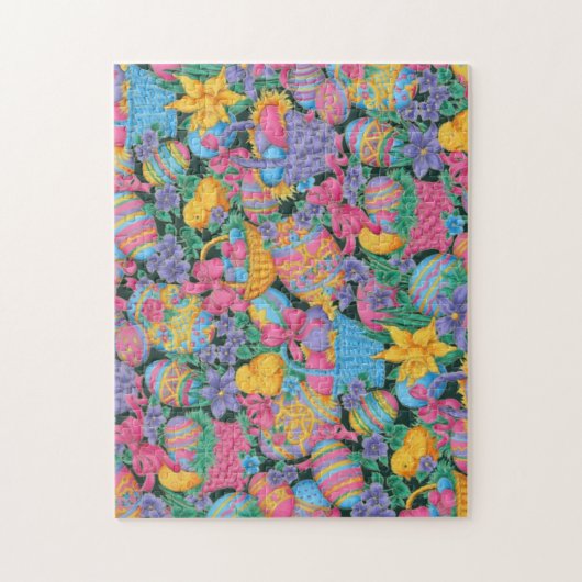 Paasmanden en eieren legpuzzel (Verticaal)