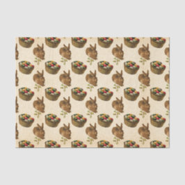  paasmandje, betegeld weefsel tissuepapier