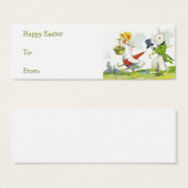  Paasmandje cadeau labels Mini Visitekaartjes (Voorkant /achterkant)