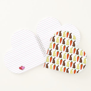 Paasmandje Chocolade Bunny Rabbit Carrot Snoep Notitieboek