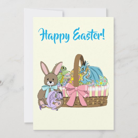 Paasmandje Draken Kaart (Achterkant)