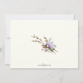  paasmandje, eieren en kuikens feestdagenkaart (Achterkant)