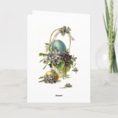 paasmandje feestdagen kaart (Achterkant)