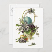 paasmandje feestdagenkaart (Voorkant / Achterkant)