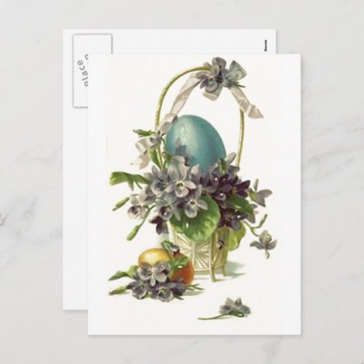 paasmandje feestdagenkaart (Voorkant / Achterkant)