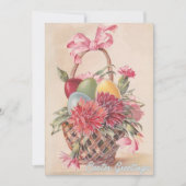  Paasmandje Groeten Aangepaste Pasen Feestdagenkaart (Voorkant)