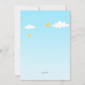 Paasmandje Verjaardag uitnodiging (Achterkant)