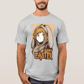 Paasmeisje Anime T-shirt (Voorkant)