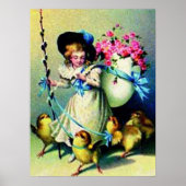  paasmeisje en Baby Poster (Voorkant)