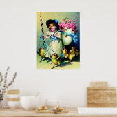 paasmeisje en Baby Poster (Keuken)