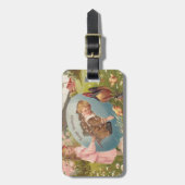 paasmeisje en Victoriaans jongen Bagagelabel (Voorkant verticaal)