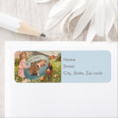  paasmeisje en Victoriaans jongen blauw Etiket (Insitu)