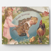  paasmeisje en Victoriaans jongen Fotoplaat (Voorkant)