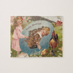 paasmeisje en Victoriaans jongen Legpuzzel