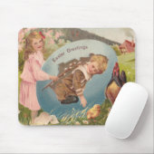  paasmeisje en Victoriaans jongen Muismat (Met muis)