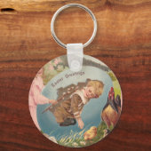  paasmeisje en Victoriaans jongen Sleutelhanger (Voorkant)