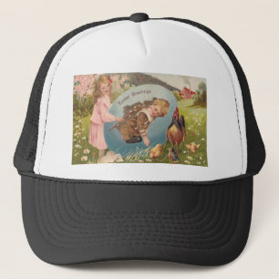  paasmeisje en Victoriaans jongen Trucker Pet
