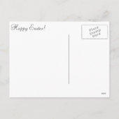  paasmeisje feestdagenkaart (Achterkant)