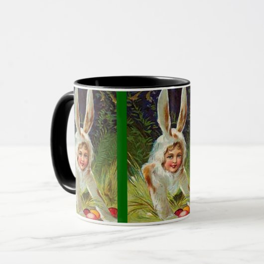 paasmeisje in Bunny Costume, ZSSG Mok (Voorkant links)