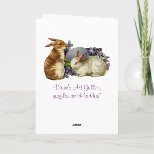  paasmeisje - Kaart (Achterkant)