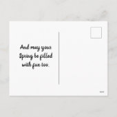 Paasmeisje met Briefkaart kippen (Achterkant)